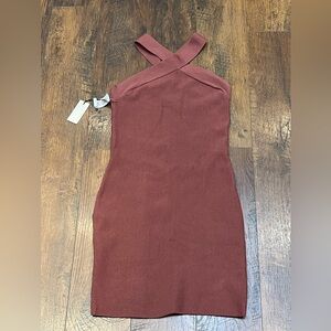 NWT BABATON Sculpt Knit Criss Cross Dress Size M